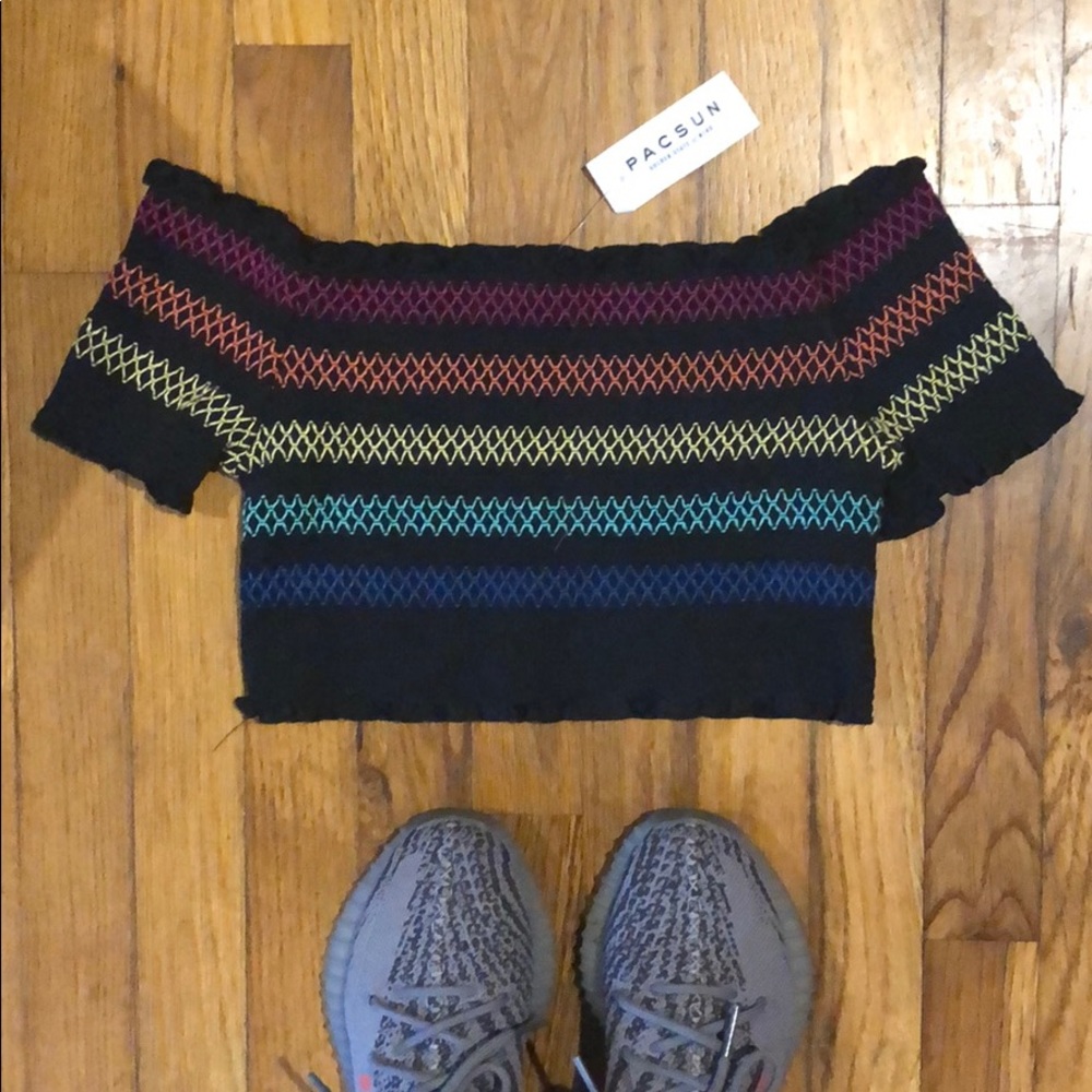 Pacsun cropped of the shoulder top
